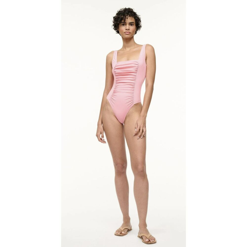 STAUD ALDER ONE PIECE in PEARL PINK